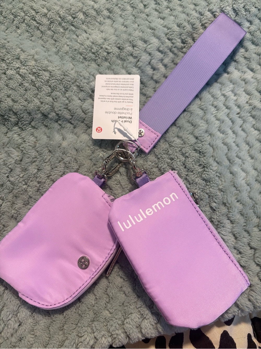 lululemon athletica Lilac Dual Pouch Wristlet
